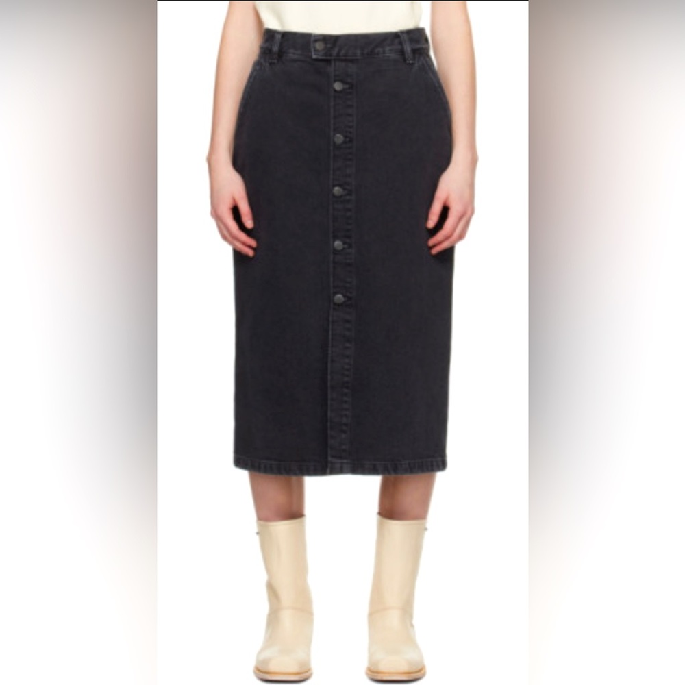 Carhartt WIP Colby denim black skirt